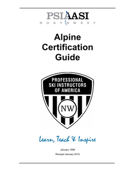 Alpine Certification Guide