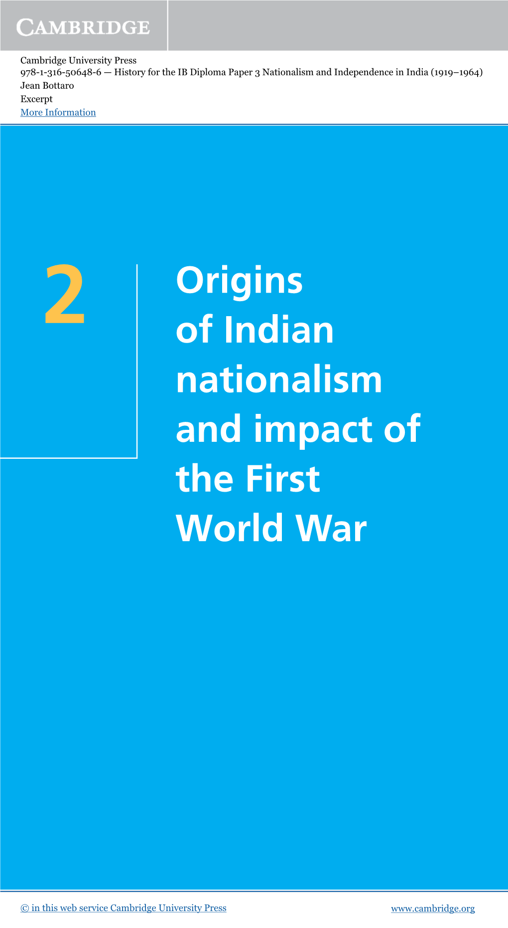 impact of first world war on indian nationalism pdf