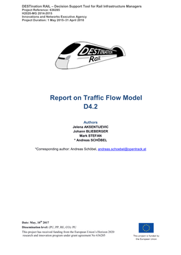 Report on Traffic Flow Model D4.2