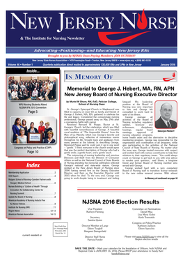 NJSNA 2016 Election Results Institute for Nursing (INF)