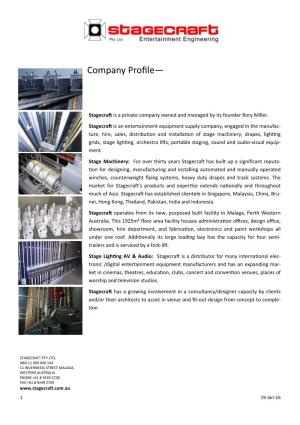 Company Profile—资源