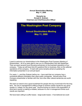 The Washington Post Company