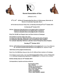 Kennel Association of Goa