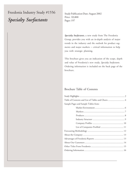Specialty Surfactants Pages: 197