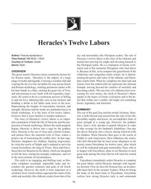Heracles's Twelve Labors