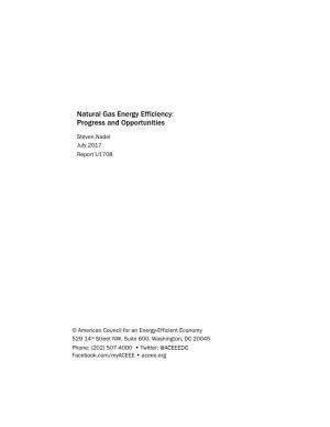 Natural Gas Energy Efficiency: Progress and Opportunities