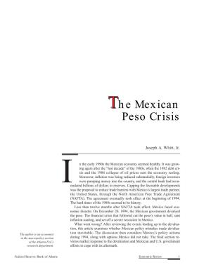 The Mexican Peso Crisis.” Photocopy