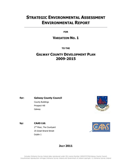 Strategic Environmental Assessment Environmental Report