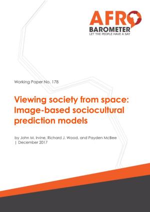 Image-Based Sociocultural Prediction Models