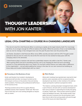 Thought Leadership with Jon Kanter