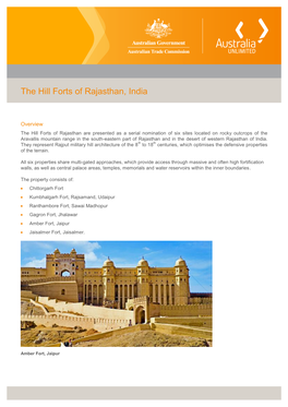 The Hill Forts of Rajasthan, India