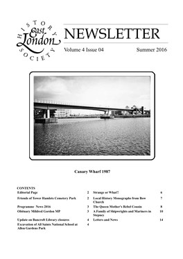 NEWSLETTER Volume 4 Issue 04 Summer 2016