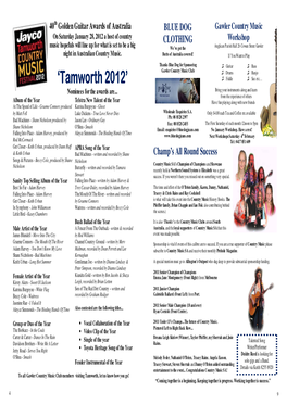 Tamworth 2012’ ♫ Fiddle ♫ Sax Etc…