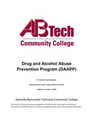 2020 Drug and Alcohol Prevention Program (DAAPP)