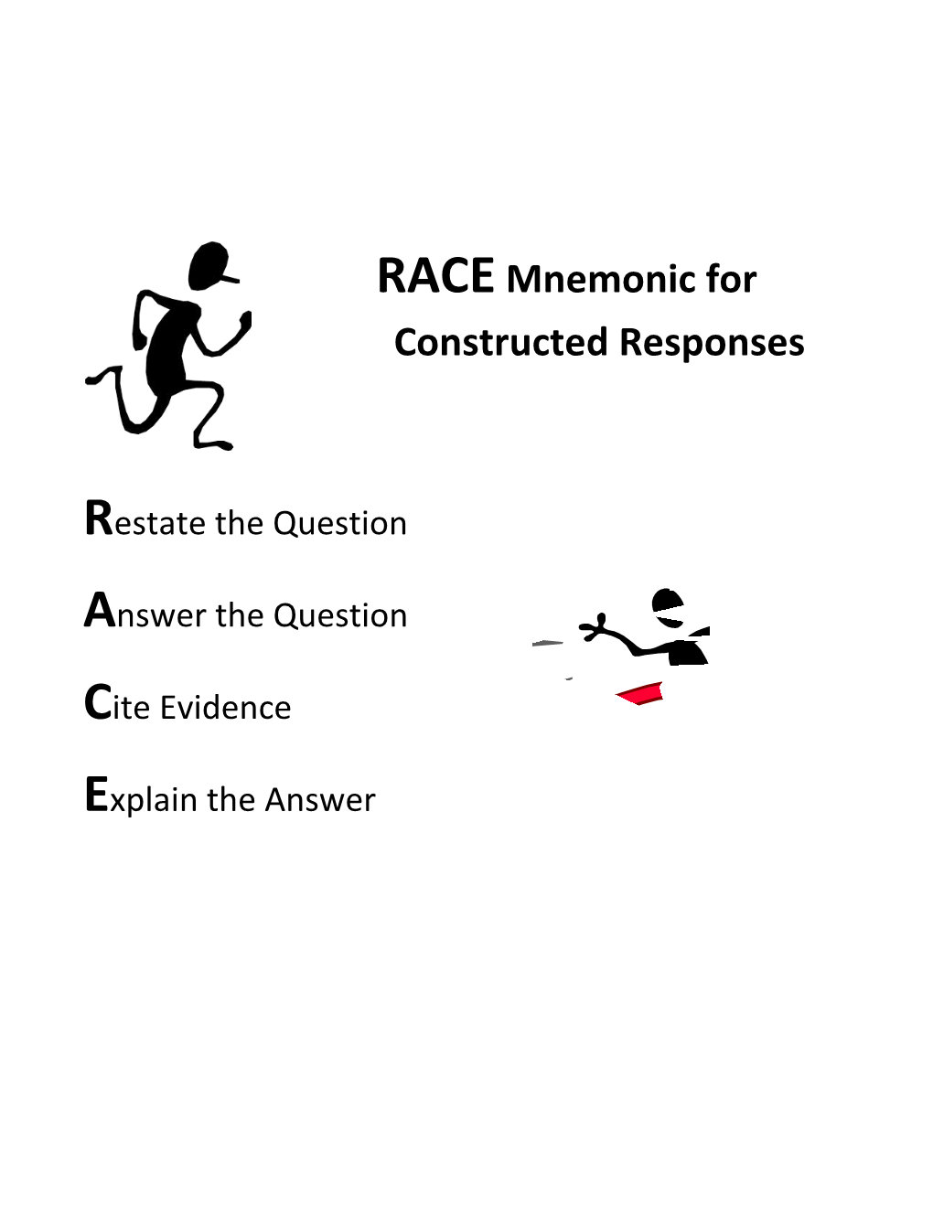 RACE Mnemonic for Constructed Responses