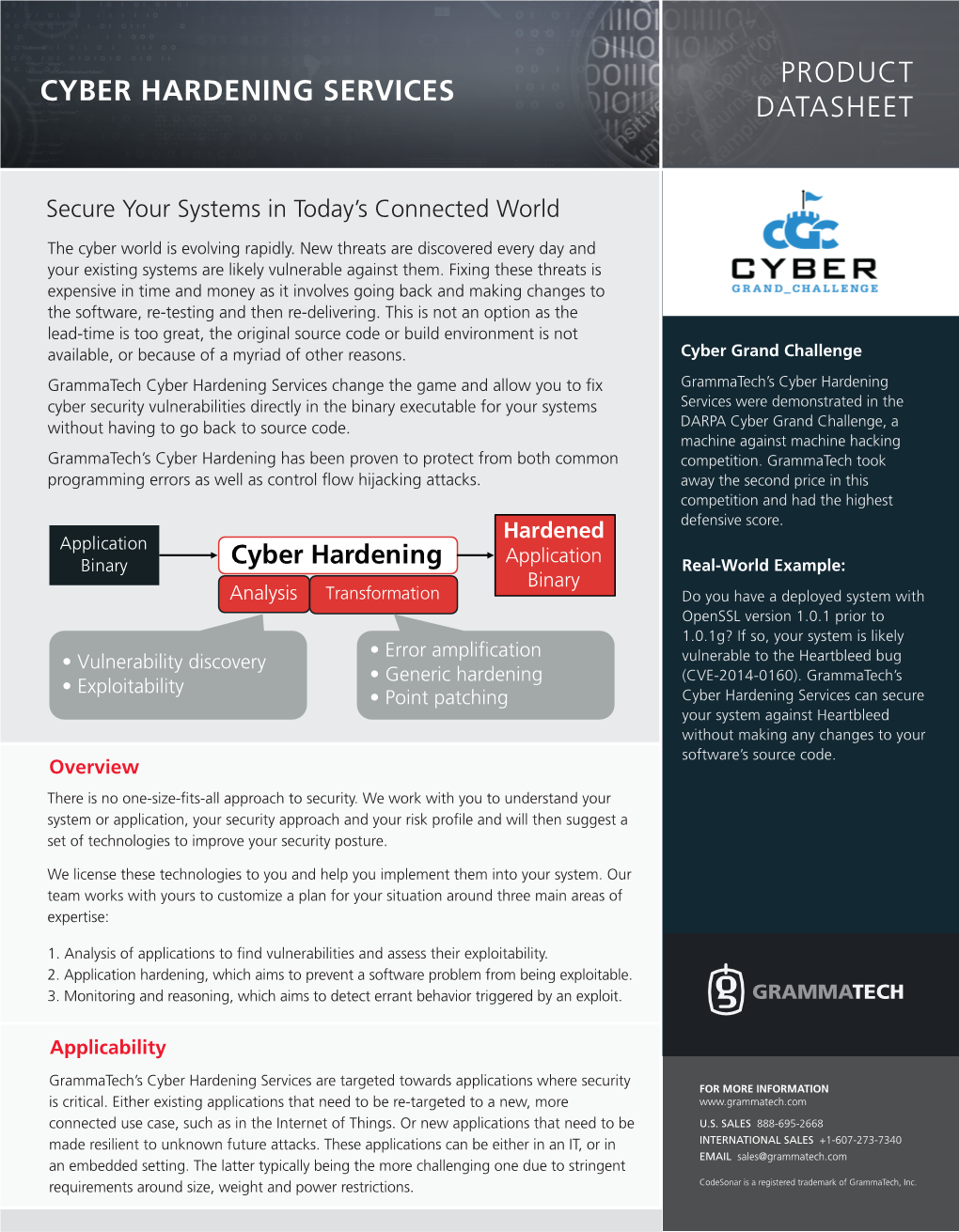 Product Datasheet Cyber Hardening