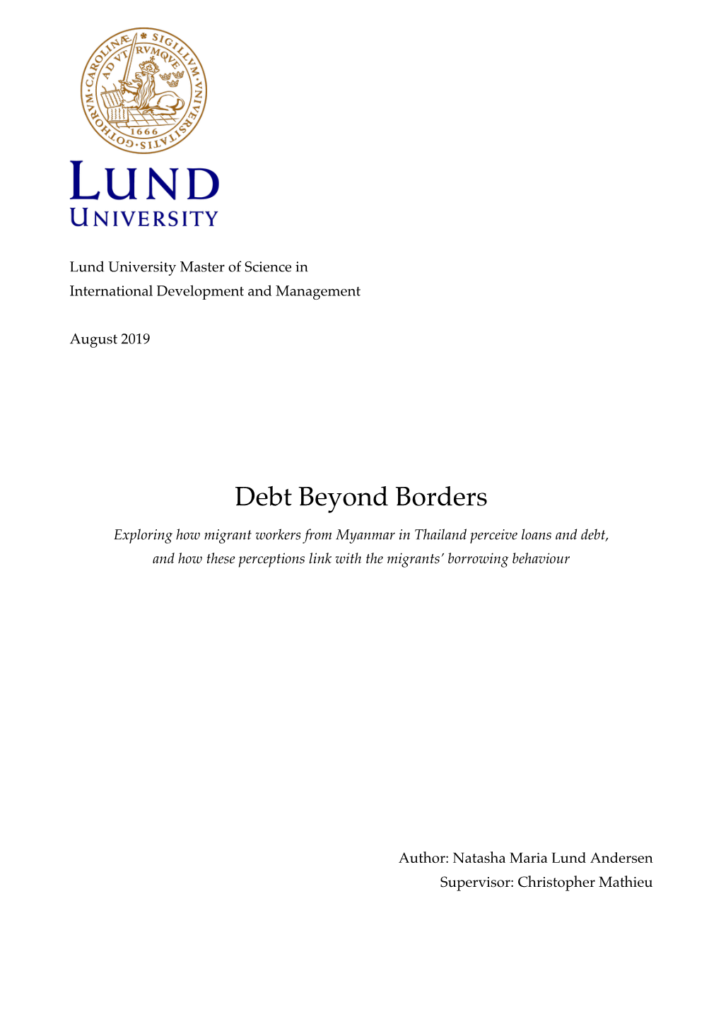 Debt Beyond Borders