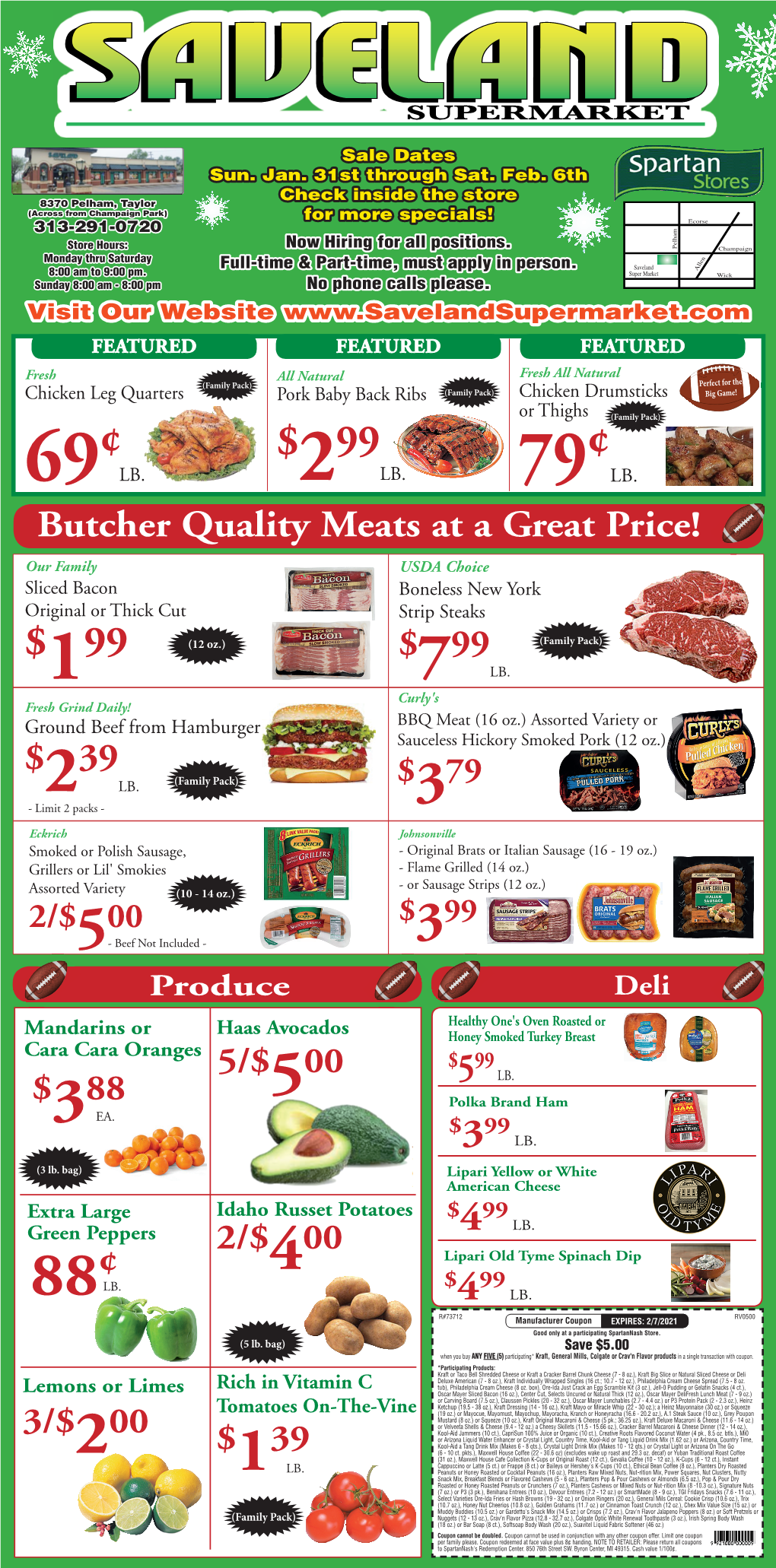 Butcher Quality Meats at a Great Price! $799