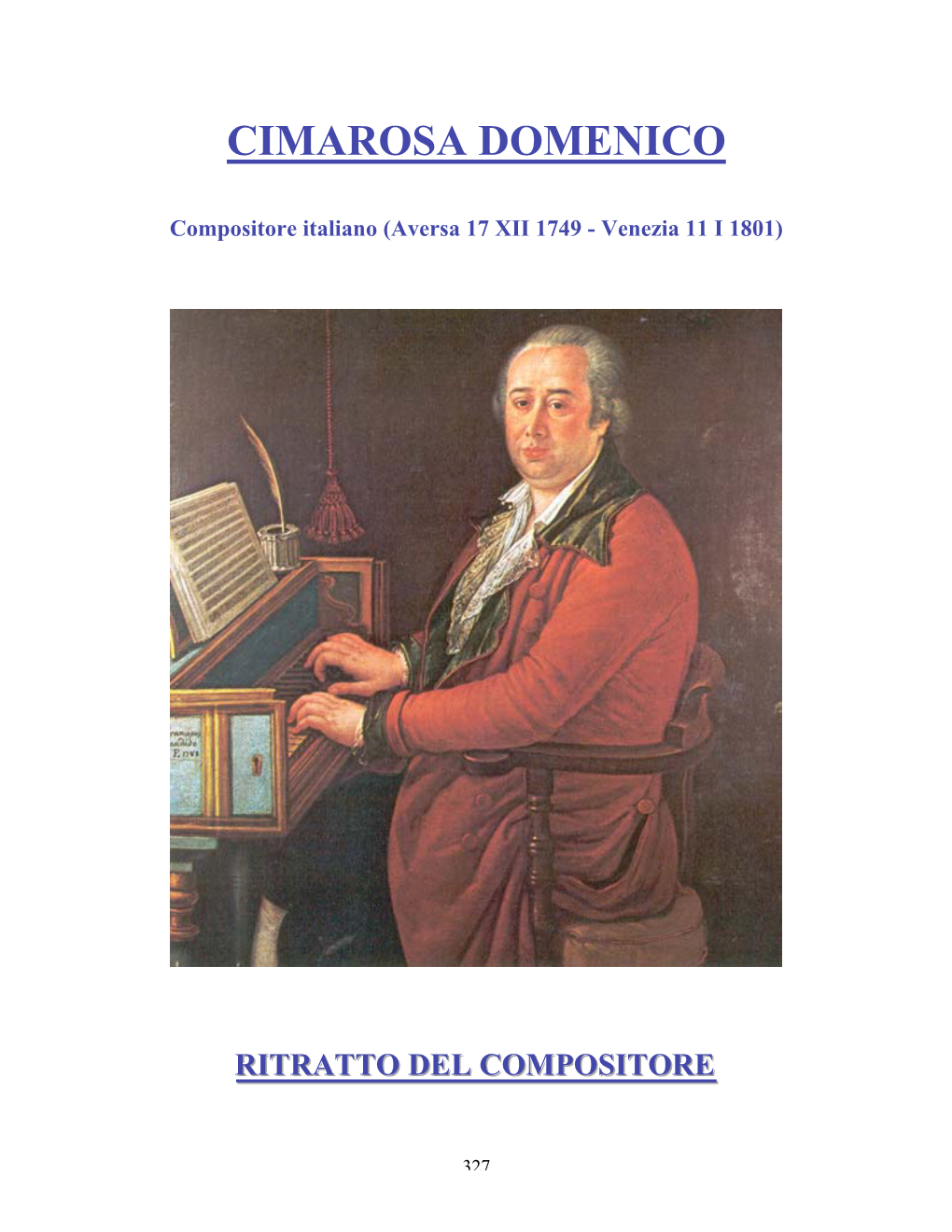 Cimarosa Domenico