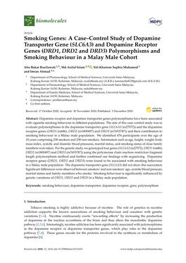 Smoking Genes: a Case–Control Study of Dopamine Transporter