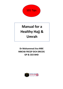 Manual for a Healthy Hajj & Umrah