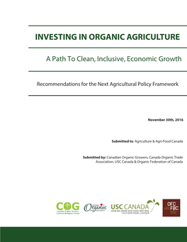 Investing in Organic Agriculture