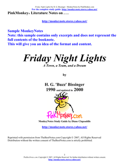 Friday Night Lightst by H