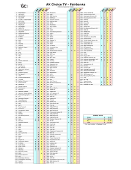 AK Choice TV - Fairbanks Effective September 2019
