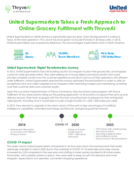 United Supermarkets Takes a Fresh Approach to Online Grocery Fulfillment with Thryveai