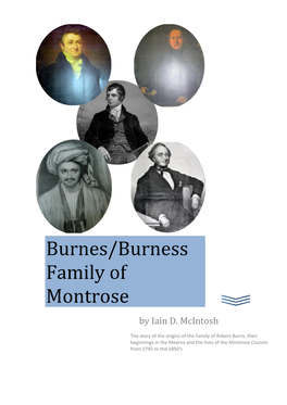 Burnes/Burness Family of Montrose by Iain D