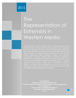 The Representation of Extremists in Western Media