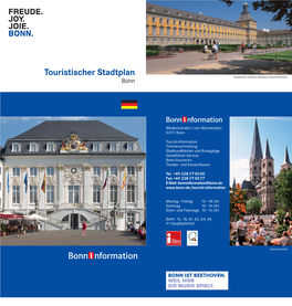 Touristischer Stadtplan Von Bonn