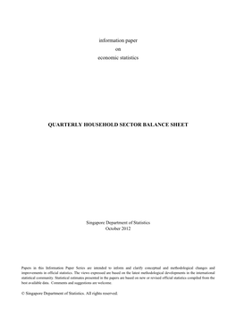 Information Paper on Quarterly
