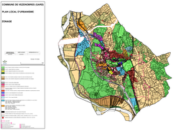 Commune De Vezenobres (Gard) Zonage Plan Local D