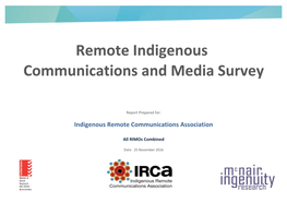 Remote Indigenous Communications and Media Survey