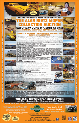 The Alan Rietz Mopar Collection Auction