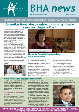 Coronation Street Takes on Assisted Dying As Right-To-Die Cases Reach
