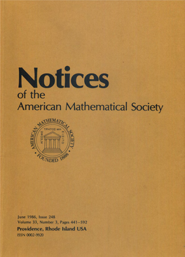Mathematical Sciences, University of California, Santa Cruz, California