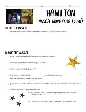 Download Hamilton the Musical Movie Guide Student Version.Pdf