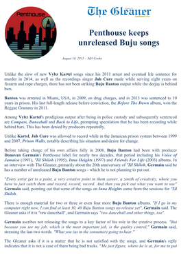 Penthouse Keeps Unreleased Buju Songs