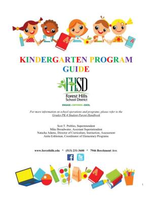 Kindergarten Program Guide