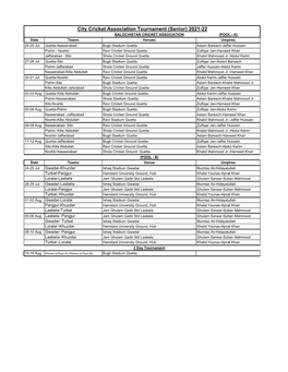 Copy of Schedules of CCA Senior Tournament 2021-22