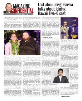 CONFIDENTIAL Talks About Joining by MIKE COHEN Hawaii Five-0 Cast