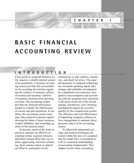 Basic Financial Accounting Review