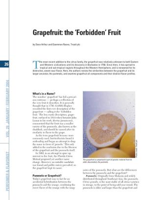 Grapefruit: the 'Forbidden' Fruit