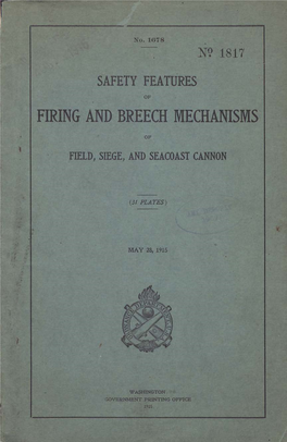 Firing and Breech Mechanisms