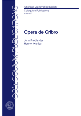 Opera De Cribro