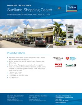 Suniland Shopping Center 11293-11535 SOUTH DIXIE HWY, PINECREST, FL 33156