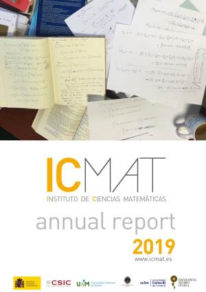 INSTITUTO DE CIENCIAS MATEMÁTICAS Annual Report 2019 Production