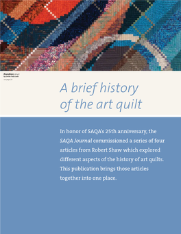 A Brief History of the Art Quilt
